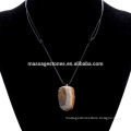 Wholesale chakra raw agate natural crystal pendant